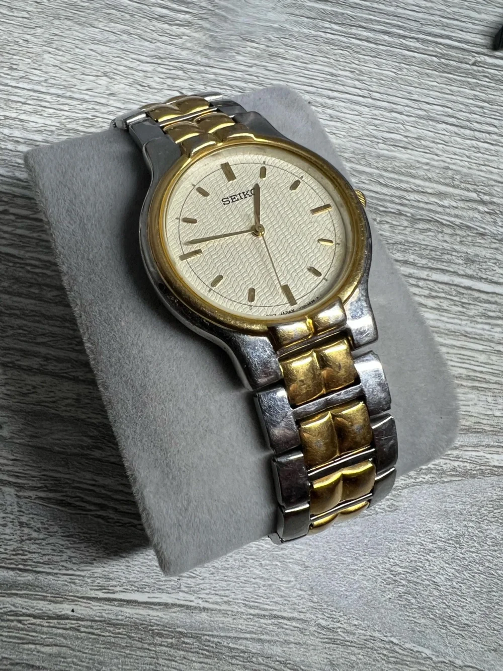 Seiko Two-Tone Gold & Silver Men’s Dress Watch - Cream Dial